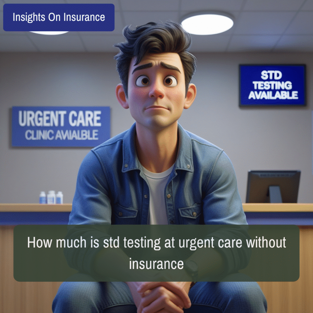 how much is std testing at urgent care without insurance