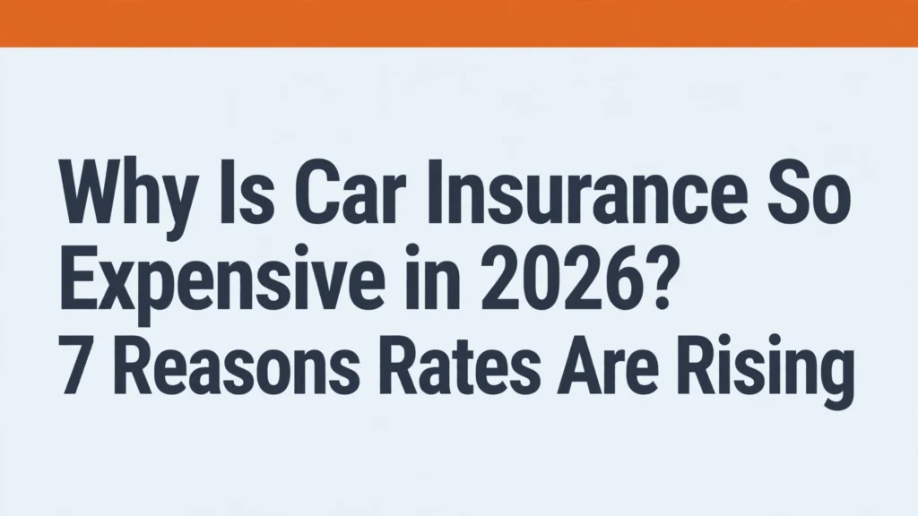 Why car insurance is so expensive in 2026: 7 reasons rates are rising