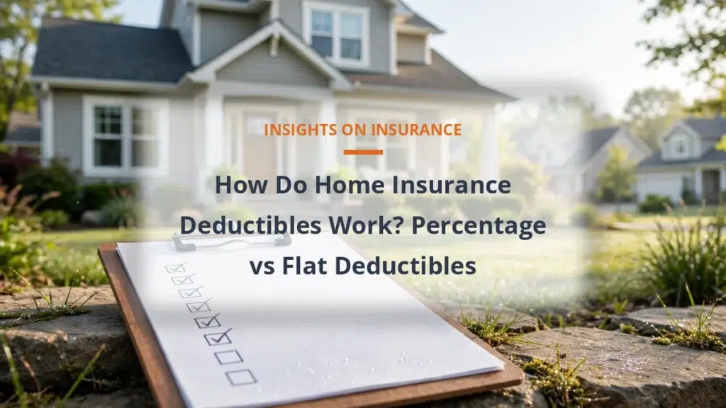 How Do Home Insurance Deductibles Work? Percentage vs Flat Deductibles