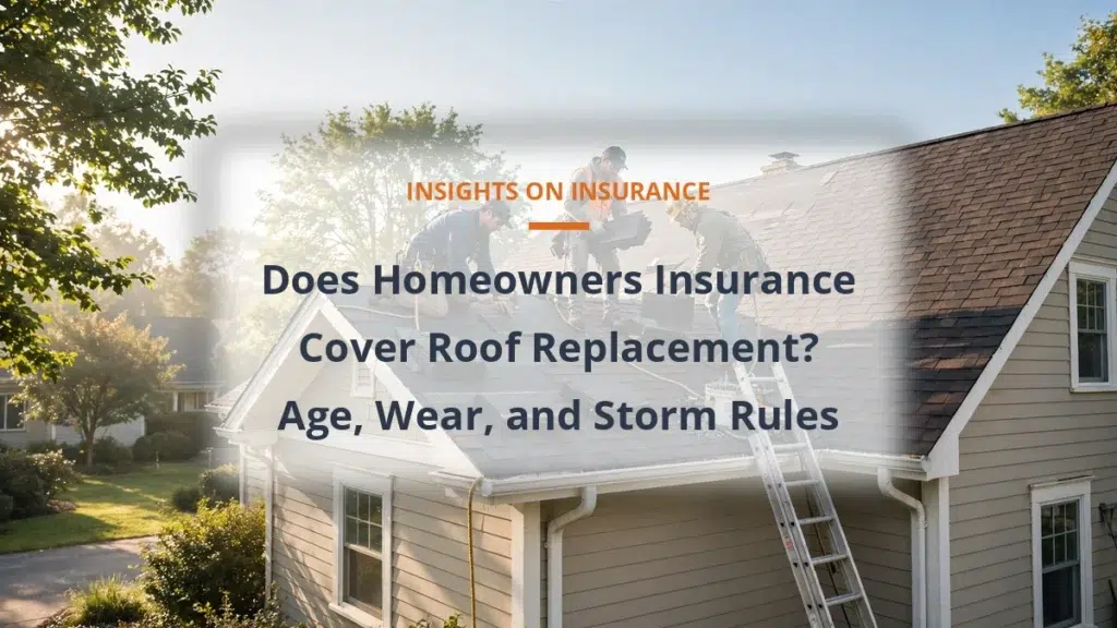 Does Homeowners Insurance Cover Roof Replacement? Age, Wear, and Storm Rules