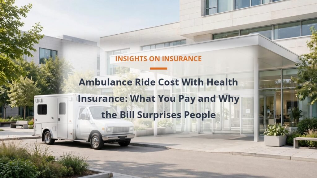 Ambulance Ride Cost With Health Insurance: What You Pay and Why the Bill Surprises People - health insurance cost guide