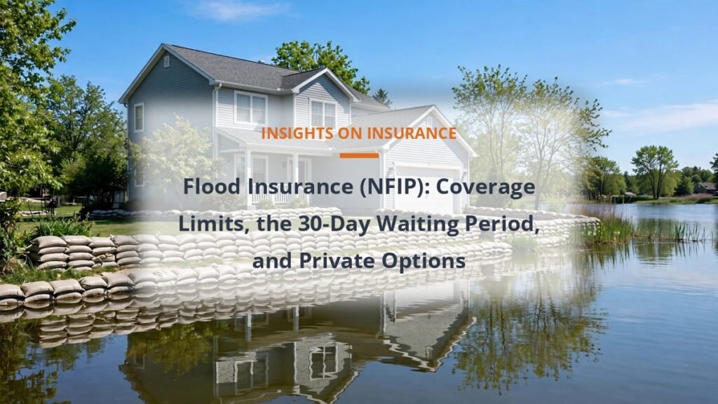 NFIP flood insurance coverage limits and waiting period explained