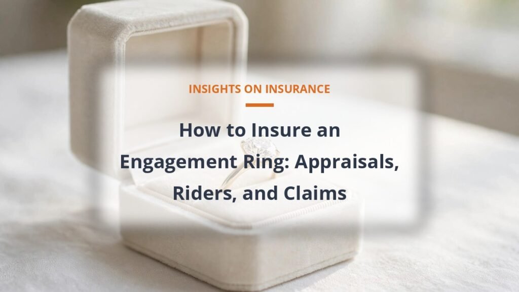 How to insure an engagement ring with a rider