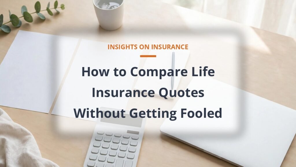 Comparing life insurance quotes