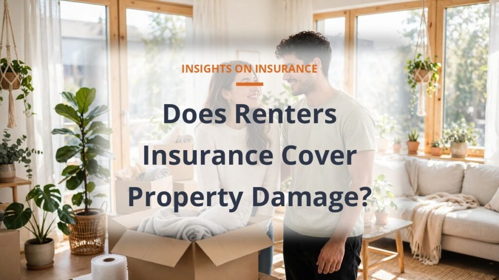 does renters insurance cover property damage, couple in a bright rental apartment