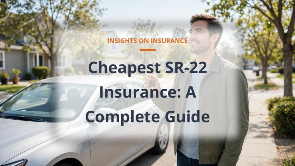 Cheapest SR22 insurance guide with non-owner and California filing costs