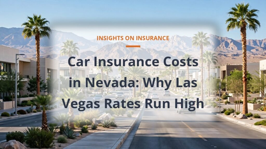 car insurance cost in Nevada Las Vegas boulevard desert mountains