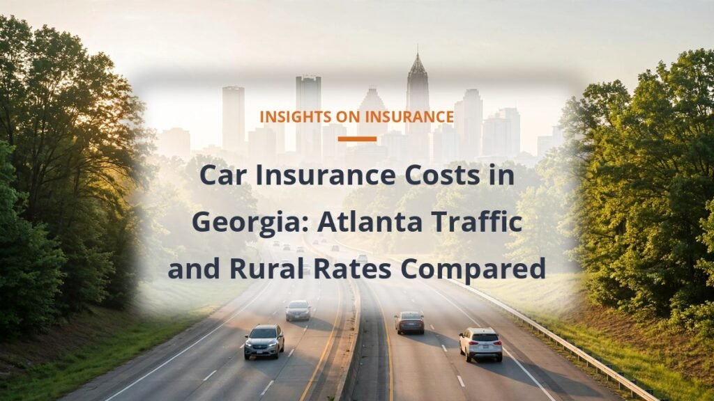 car insurance cost in Georgia Atlanta highway morning traffic