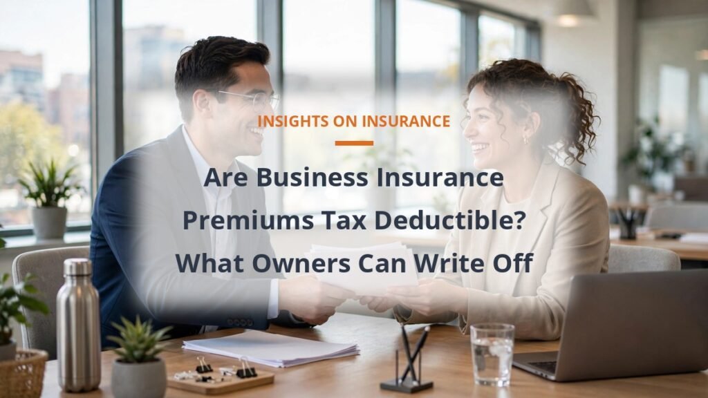 Are business insurance premiums tax deductible — what owners can write off