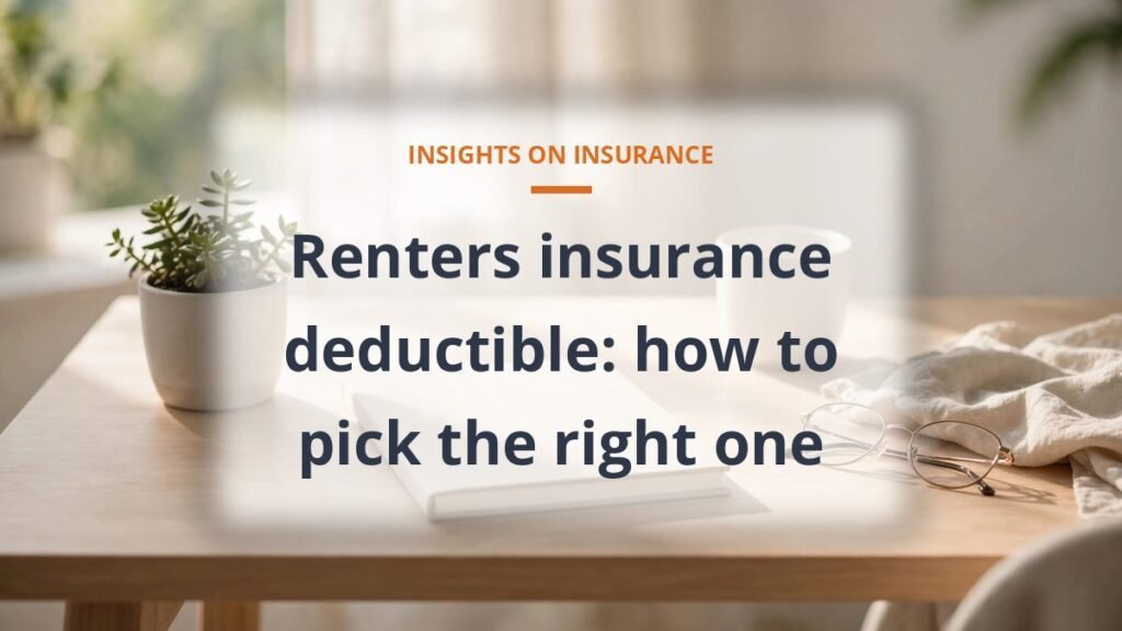 Renters insurance deductible guide choosing the right deductible