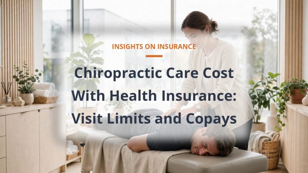 Chiropractor adjusting a patient on a treatment table, chiropractic care cost with health insurance
