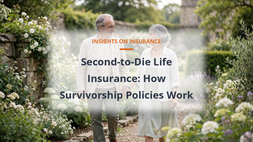 Second-to-die survivorship life insurance