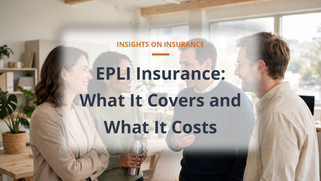 EPLI employment practices liability insurance - small business team meeting with manager