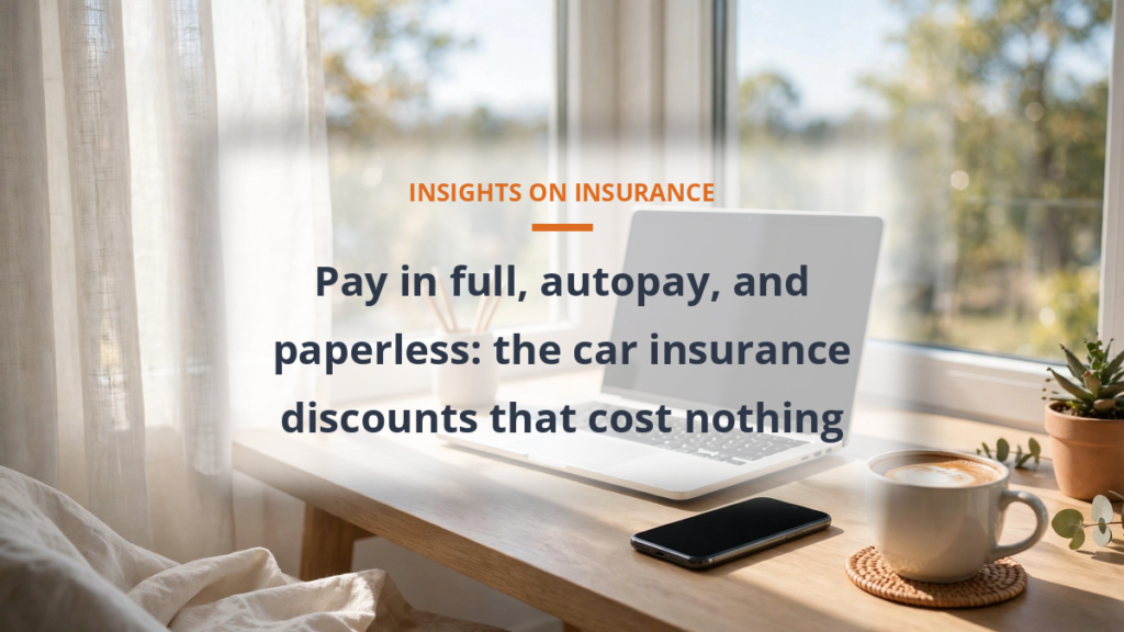 Pay in full autopay paperless car insurance discounts