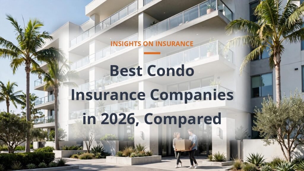 bright modern condo building exterior, best condo insurance companies compared