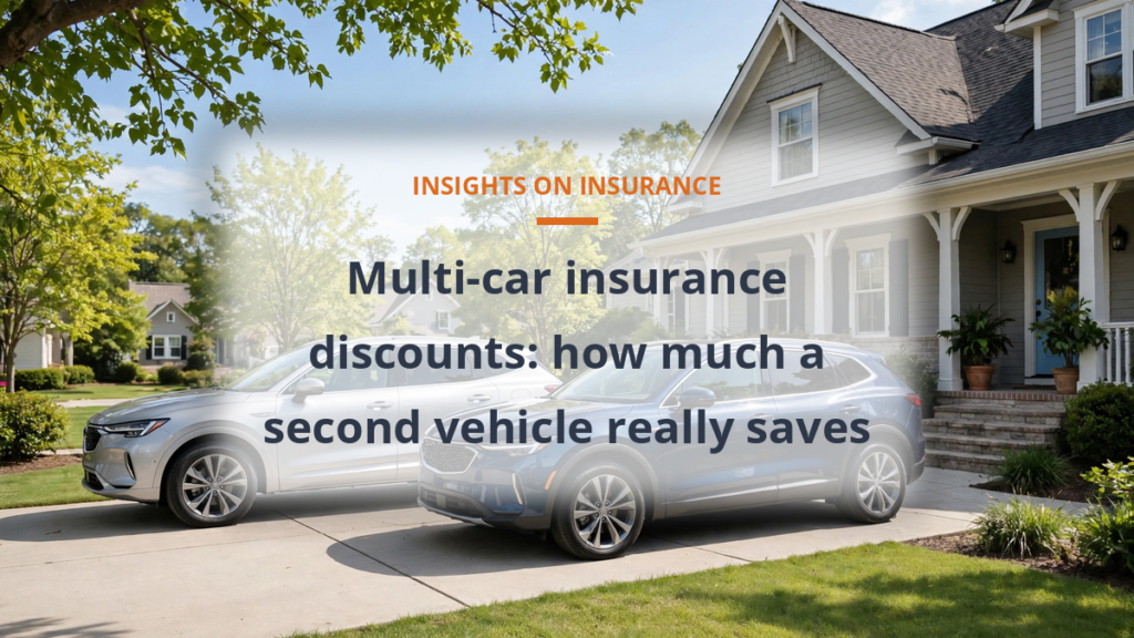 Multi-car insurance discount how much you save