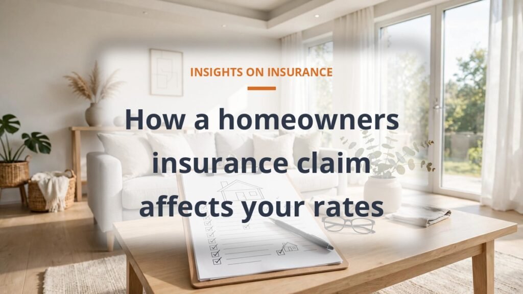 Homeowners insurance claim effect on premium rates