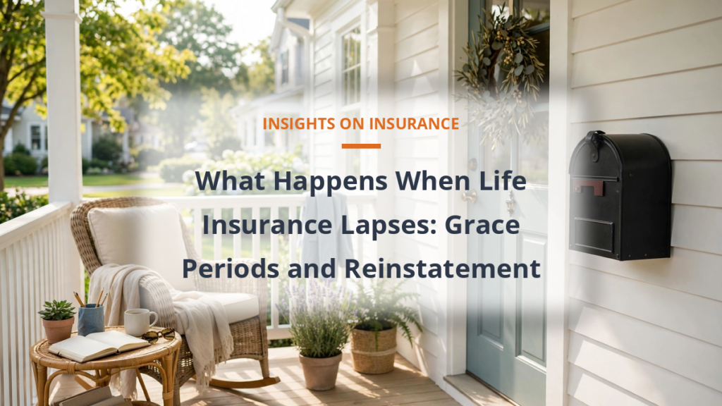 Life insurance lapse and reinstatement