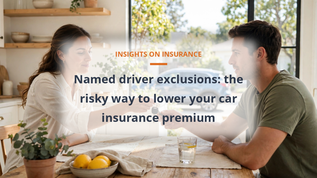 Named driver exclusion car insurance premium savings