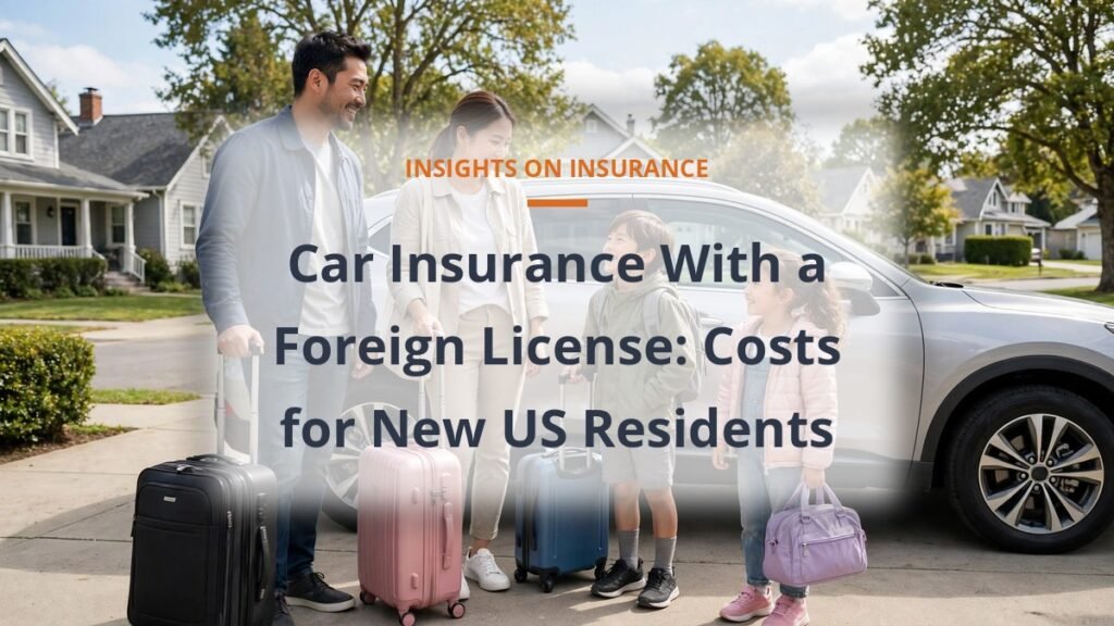car insurance with a foreign license, costs for new US residents