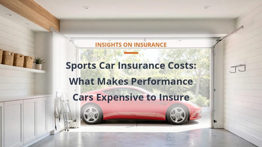 sports car insurance cost, performance car premiums and repair costs