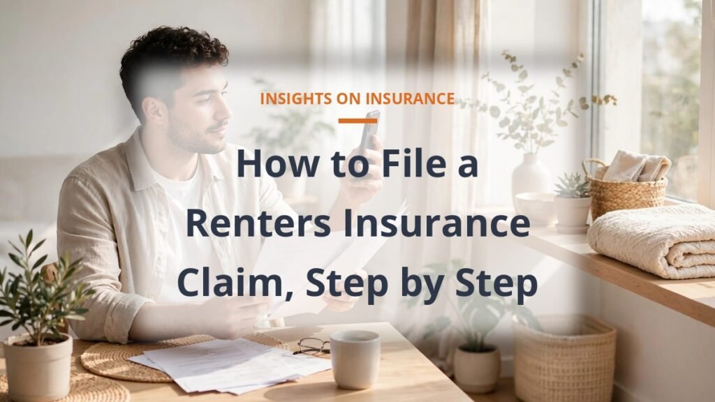 How to file a renters insurance claim step by step