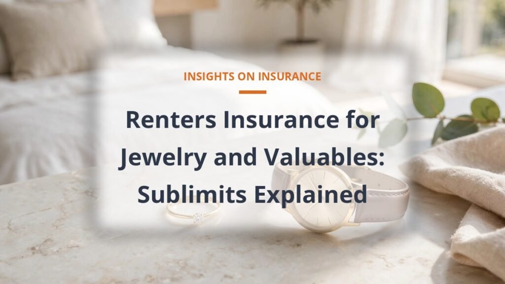 Renters insurance jewelry sublimit valuables coverage