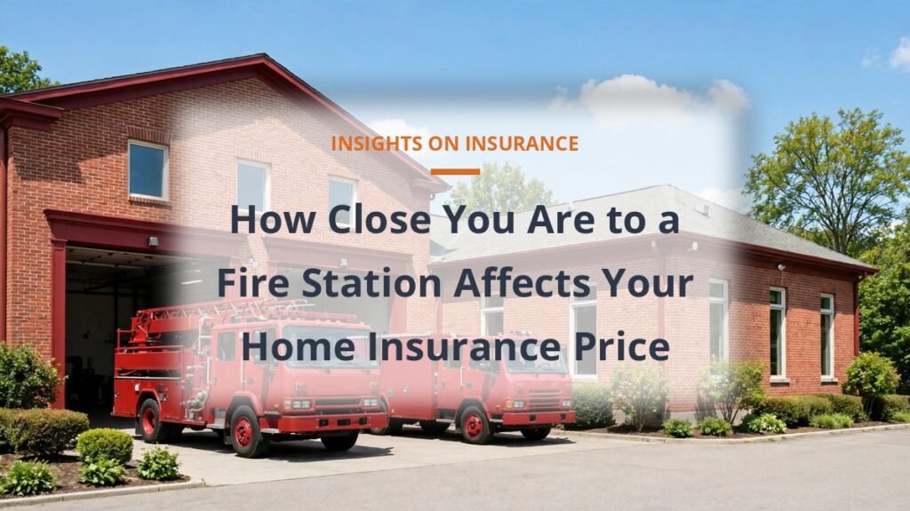 Fire station showing how distance to a fire station affects home insurance price