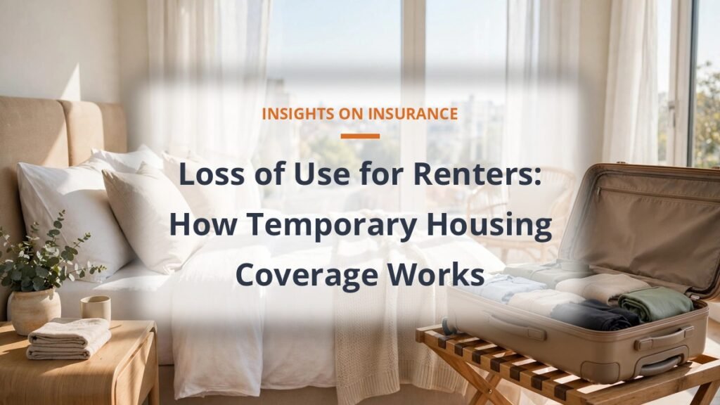 Renters insurance loss of use temporary housing coverage