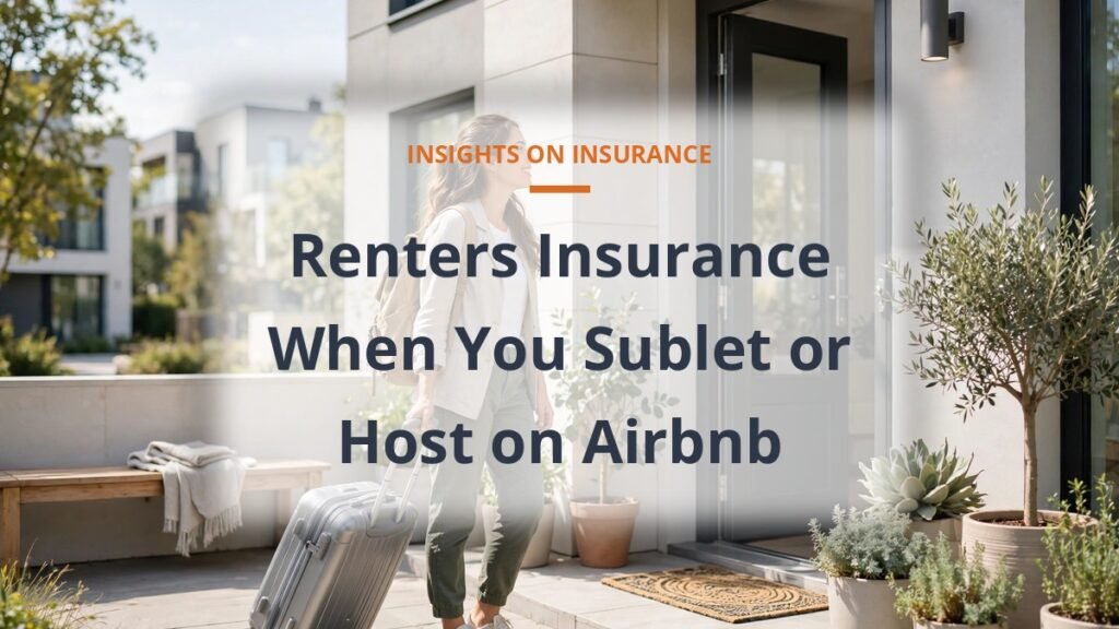 Renters insurance subletting Airbnb hosting coverage