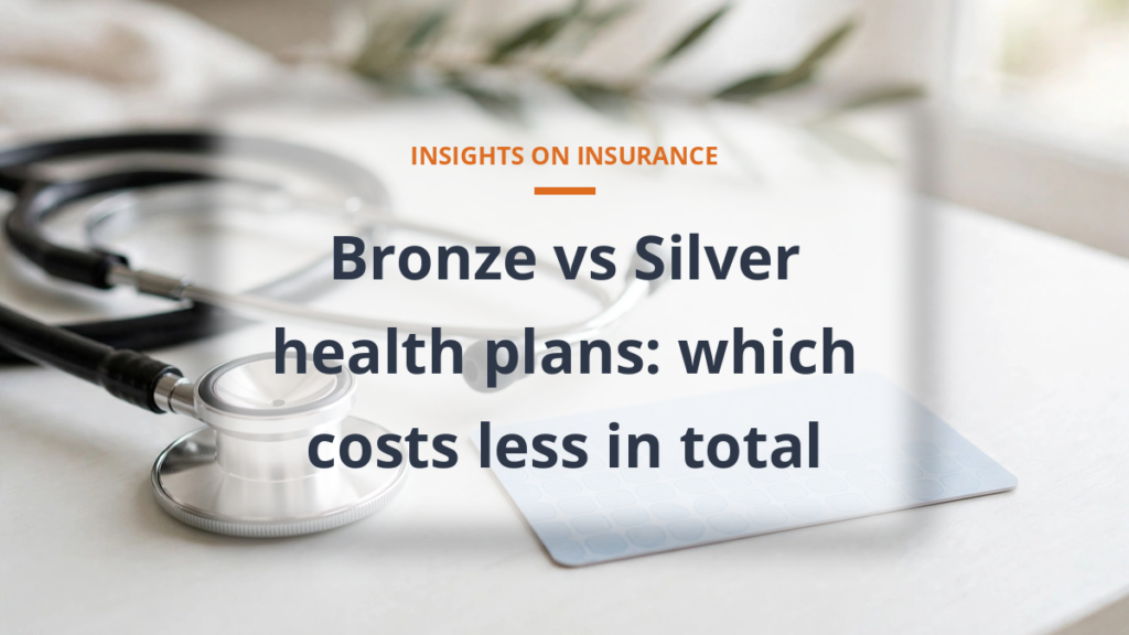 Bronze vs silver health plans total cost comparison