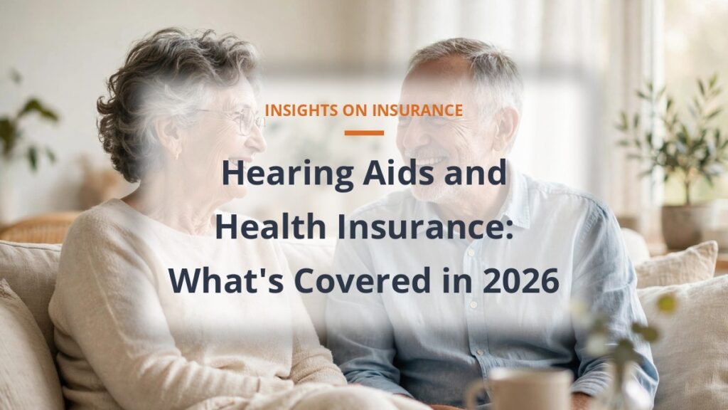 Senior couple smiling at home - hearing aids and health insurance coverage guide 2026