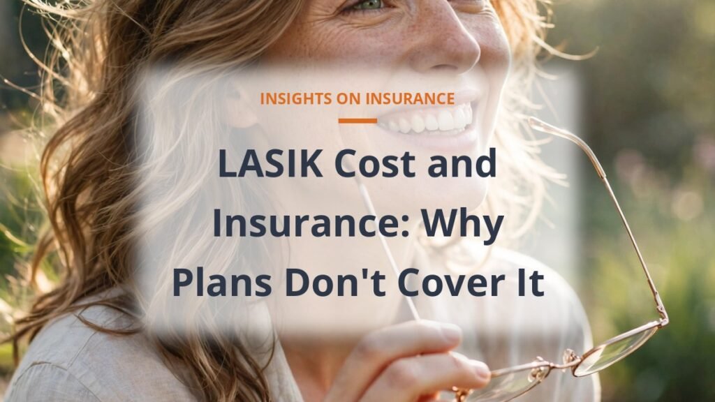 Woman removing glasses in sunlight - LASIK cost and insurance coverage explained