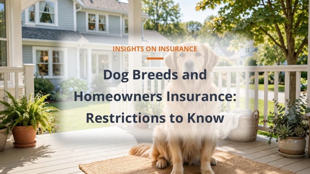 Dog breed homeowners insurance restrictions featured image