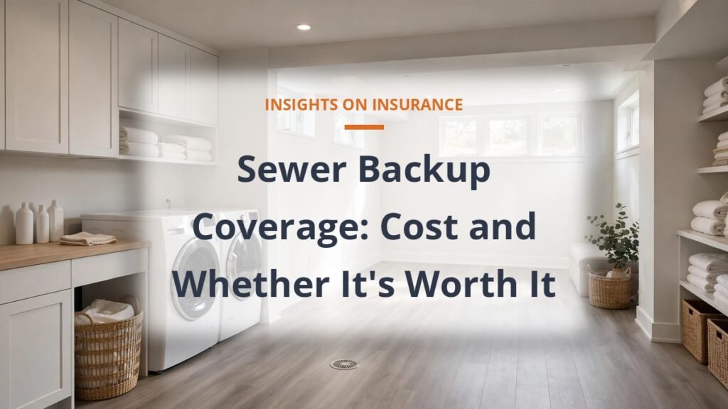 Sewer backup coverage cost and endorsement featured image