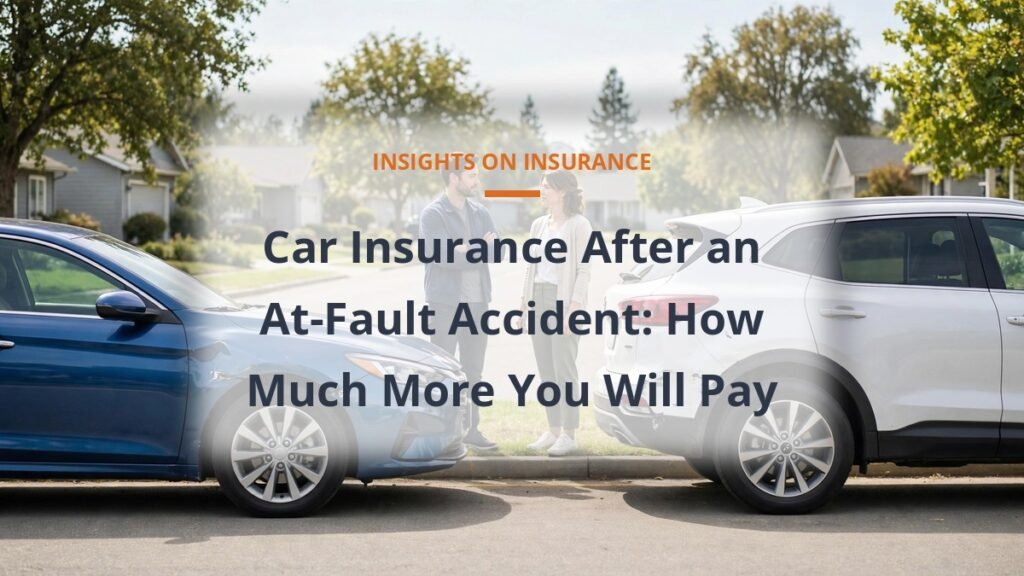 Car insurance premium increase after an at-fault accident