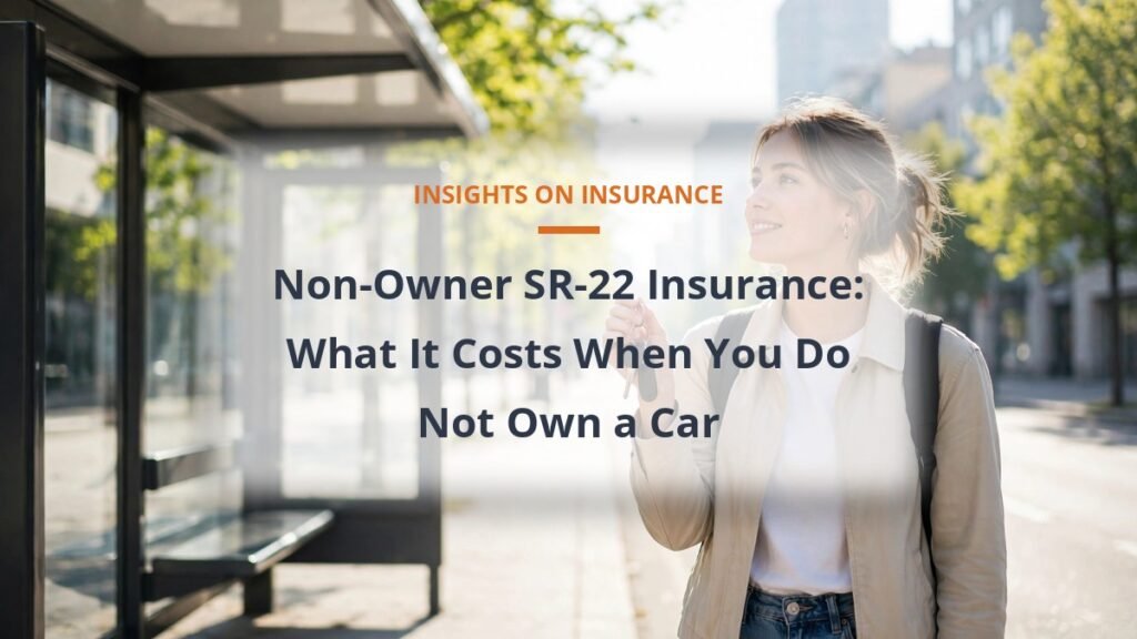 Non-owner SR-22 insurance cost for drivers without a car