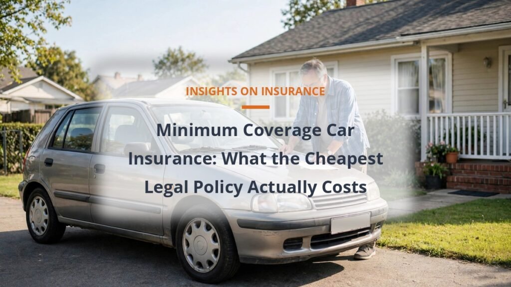 Minimum coverage car insurance monthly cost by driver profile