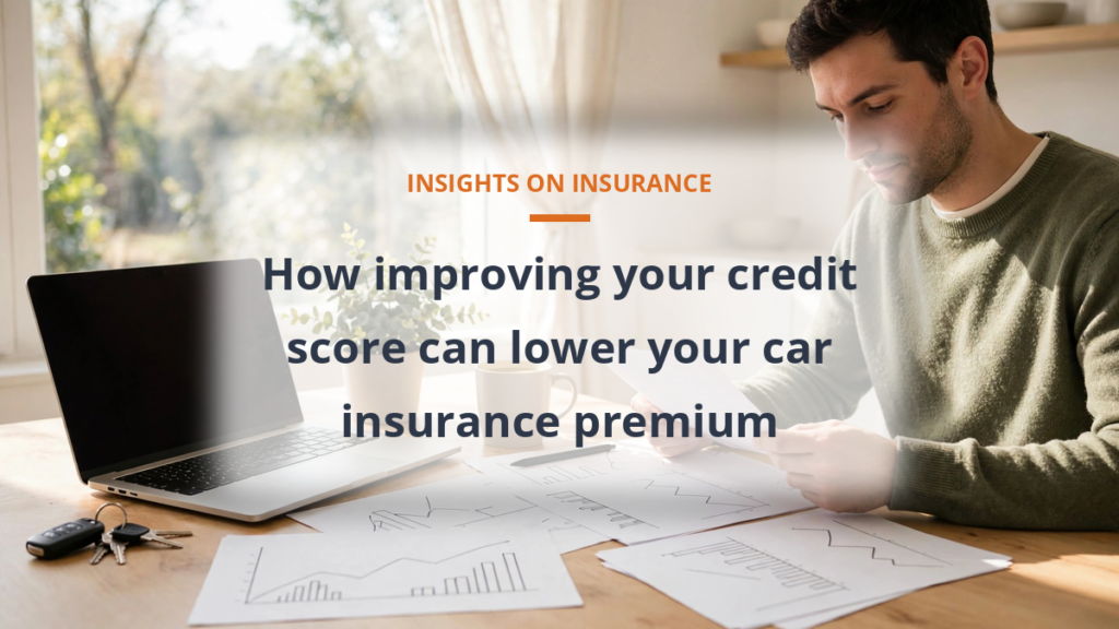 Improve credit score to lower car insurance premium