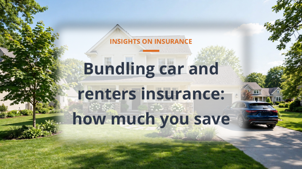 Bundling car and renters insurance savings