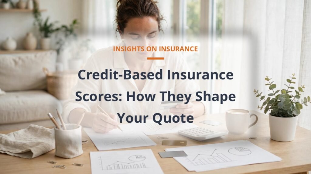 Person reviewing financial paperwork and credit documents on a bright desk