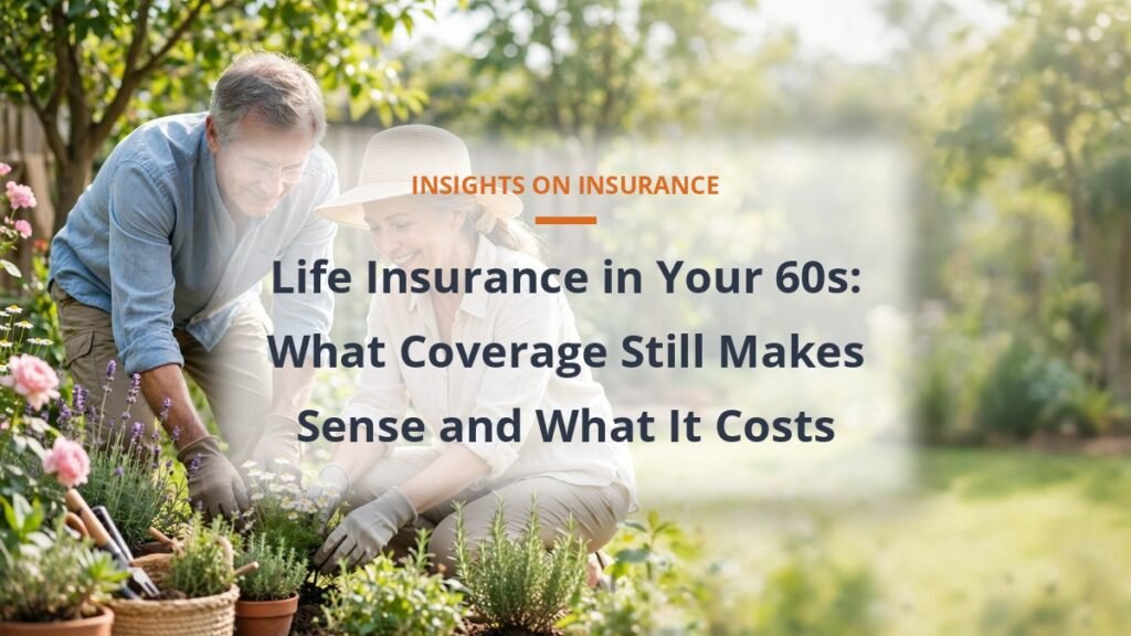 Life insurance costs for adults in their 60s