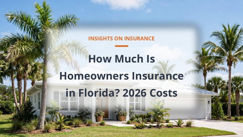 Homeowners insurance cost in Florida - Florida home with palm trees