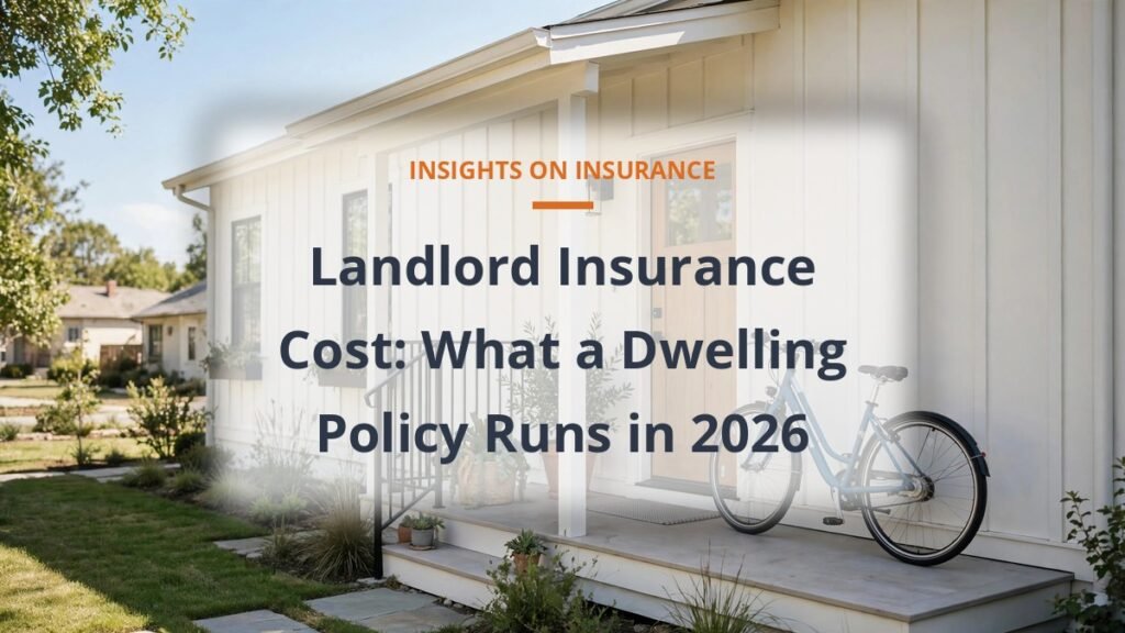 Landlord insurance cost - tidy rental home with front porch