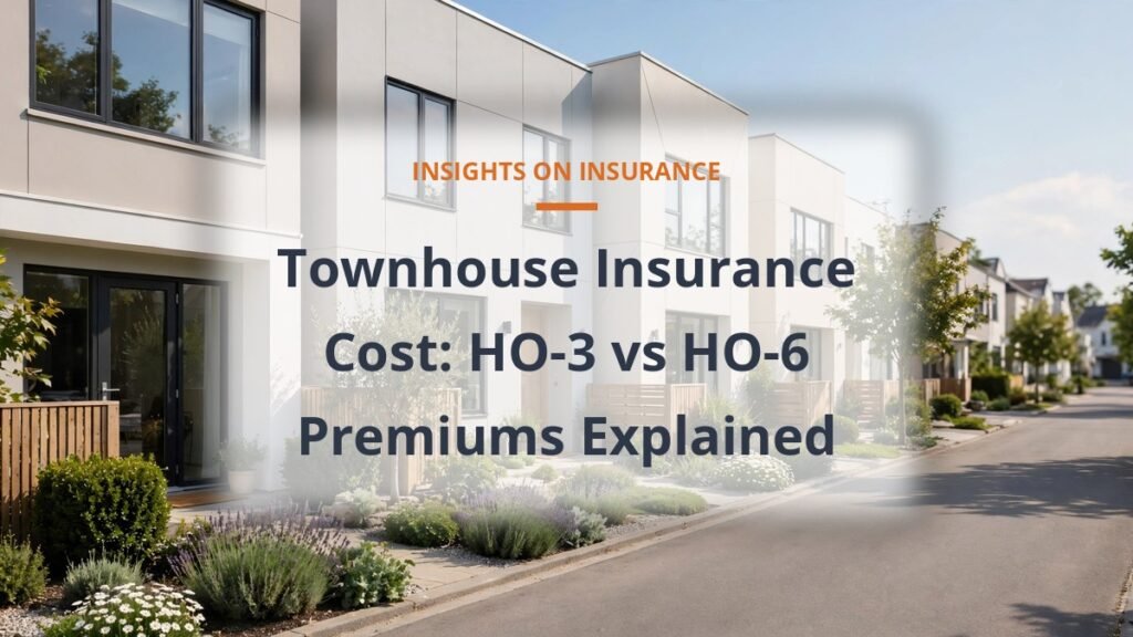 Townhouse insurance cost - row of modern townhouses