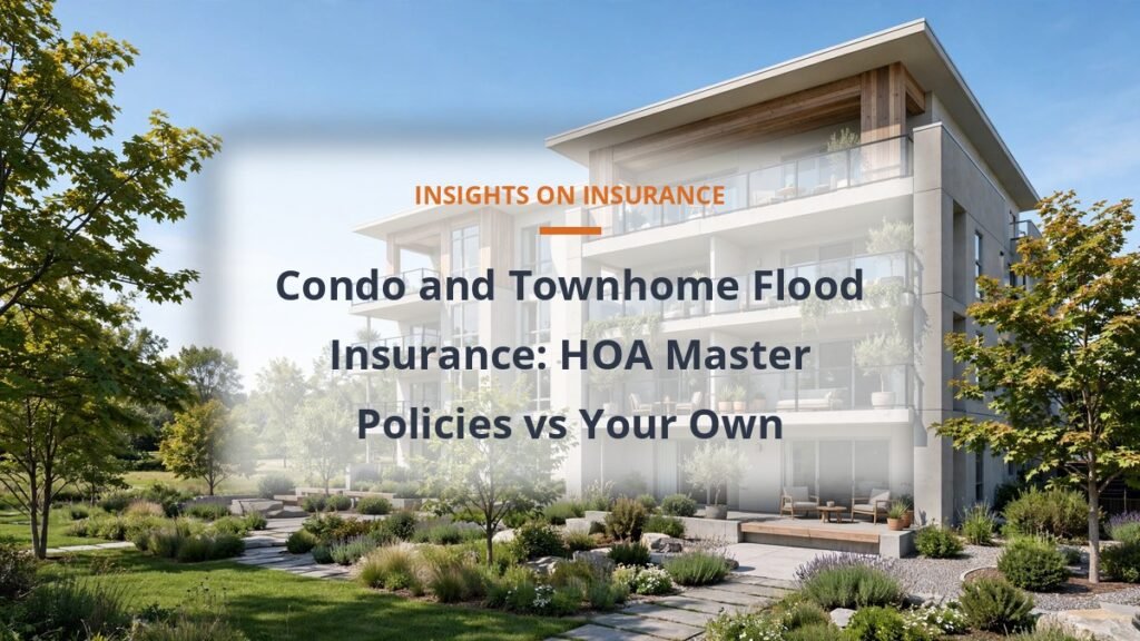Condo flood insurance - apartment building with HOA master flood policy