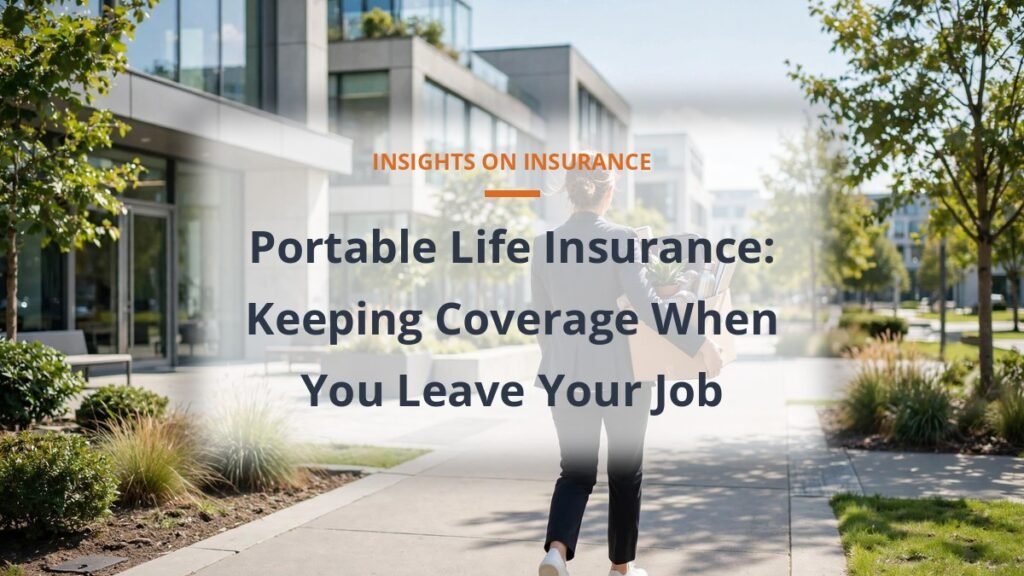 Portable life insurance when leaving your job