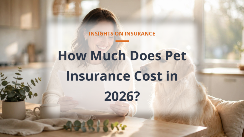 Average pet insurance cost per month in 2026 for dogs and cats