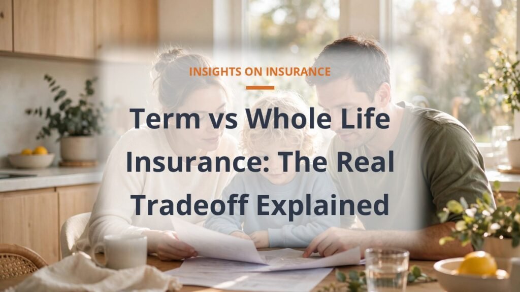 Term vs whole life insurance comparison