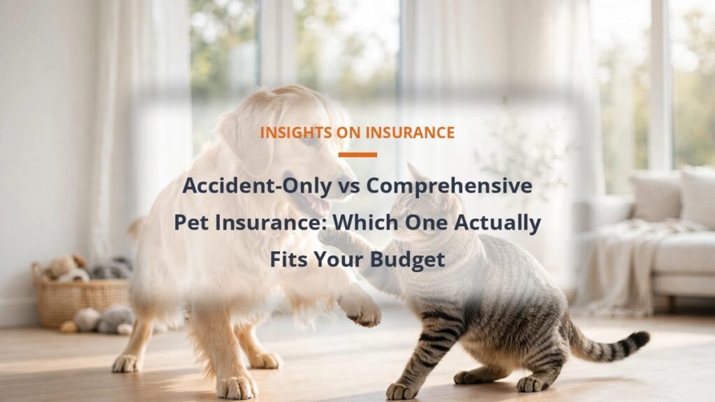 Accident-only vs comprehensive pet insurance comparison guide